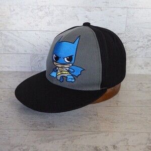 Baby Batman Hat Black Gray Six Flags Texas Adjustable Snapback Cap Mesh Back